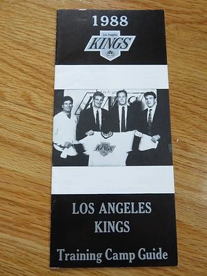 1988 LOS ANGELES KINGS Training Camp Guide "Trade of the Century" WAYNE GRETZKY - Image 1 of 3