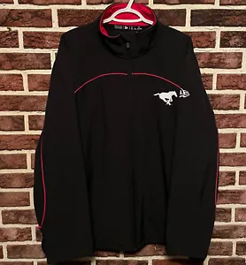 NEW ERA Mens CALGARY STAMPEDERS Official CFL Sideline JACKET 2XL Jersey Hoodie - Picture 1 of 5