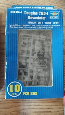 TRUMPETER 06203 MAQUETTE set  10 AVIONS TBD-1 DEVASTATOR PRÉ-PEINT 1/350 - Photo 1/3