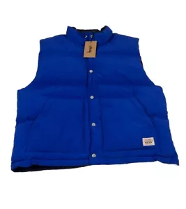 Stüssy Wende Daunen Workgear Weste Royal Größe XL - Bild 1 von 7