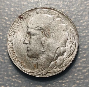 ESPAÑA REPUBLICA 5 CENTIMOS 1937 EBC+/SC- HIERRO - Imagen 1 de 2