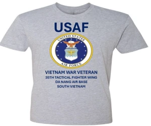 35TH TACTICAL FIGHTER WING* DA NANG AB *SHIRT W/EMBLEM*USAF OFFICIALLY LICENSED - Picture 1 of 15