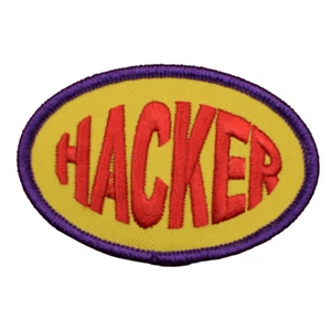 Hacker Patch - Gamer, Computer Techie, Programmer Badge 3" (Iron on) - Picture 1 of 1