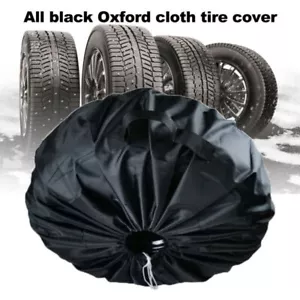 25/31" Universal Car Tire Cover w/Handle for RV Truck Trailer Camper Spare Wheel - Picture 1 of 12