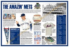 THE AMAZIN’ 1962 NEW YORK METS 19”x13” COMMEMORATIVE POSTER