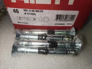 Hilti HSL-3-SK M8/20 anchor fixing pack of 4 - Picture 1 of 2