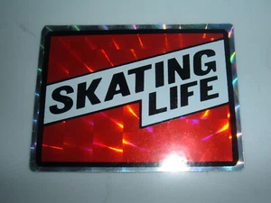 Vtg 1990's SKATING LIFE Roller Skating Vending Machine Sticker - Bild 1 von 1
