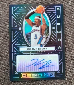 2021-22 Panini Obsidian Kwame Brown Aurora Auto #ed /75 Rare Short Print Mint ! - Picture 1 of 2