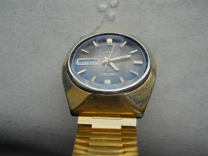 ORIGINAL,SELTEN 1970 MOON SEIKO DX,17 JEWELS AUTO,DOUBLE PUSH QUICK SET,ARMBAND - Bild 1 von 10