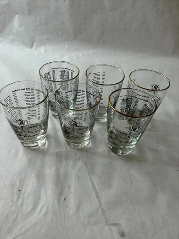 6)  INDIANAPOLIS MOTOR SPEEDWAY   GLASSES / TUMBLERS **RARE** Cover