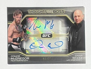 2016 Topps Knockout UFC Conor McGregor Dana White Thoughts from the Boss Auto/50 - Picture 1 of 2