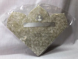 Blumenschnitt Papierservietten, Gold Floral, 13" Durchmesser, 16 Servietten pro Packung, Neu - Bild 1 von 2
