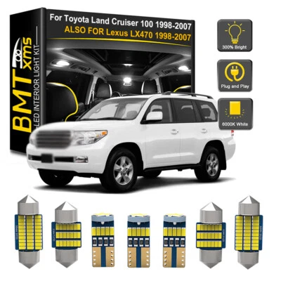17PCS 6000K LED Interior Light Kit for 1998-2007 Lexus LX470 Toyota Land Cruiser Foto 1 de 4