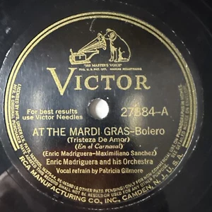 10" 78 RPM-Enric Madriguera-At the Mardi Gras/Bim Bam Bum/Victor 27384 - Picture 1 of 4