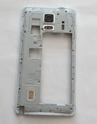 Samsung Galaxy Note 4 Middle Frame Chassis (housing) White Genuine GH96-07639A - Image 1 of 2