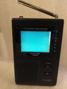 Casio TV-1410 Mini TV Portable LCD Couleur - Picture 1 of 8