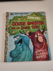 Sesame Street COOKIE MONSTER AND THE COOKIE TREE Little Golden Book SC 1980 GC - Picture 1 of 4