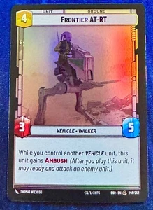 Star Wars Unlimited Spark of Rebellion Frontier AT-RT FOIL carta comune - Foto 1 di 2