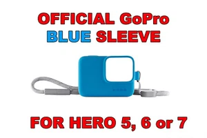 Funda de silicona GoPro cordón AZUL Go Pro para Hero 7 6 y 5 negro blanco plata - Imagen 1 de 4