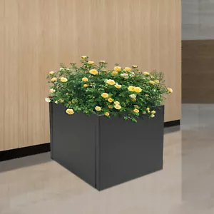 16*16*16" Steel Planter Box Square Indoor Outdoor Planters Cube Planter Box - Picture 1 of 15