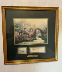 Thomas Kinkade Glory of Morning Framed Matted Print 14.2 In.COA&&& - Picture 1 of 2