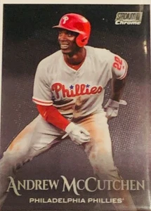 2019 Topps Stadium Club Chrome #SCC-35 Andrew McCutchen Philadelphia Phillies - Picture 1 of 2