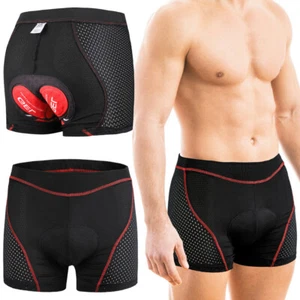 Pantalones Cortos de Ciclismo 5D Gel Pad Secado Rápido Relleno de Gel Bicicleta MTB Calzoncillos para Hombres EE. UU. - Imagen 1 de 24