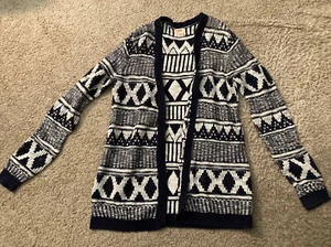 Mossimo Supply Co Black and White cardigan sweater - size Medium - Picture 1 of 5