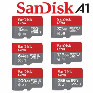 Micro SD Card SanDisk 16G 32G 64G 128G 256G 512G Ultra Class10 Memory A1 120Mb/s - Picture 1 of 25