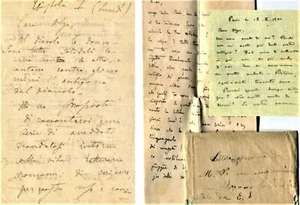 3 Lettere manoscritte, autografe, firmate, 1901-s.d., indirizzate a Olga Ossan - Bild 1 von 4