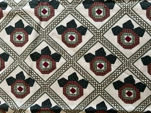 ONCE UPON A PRAIRIE Patchwork Apples Cotton Fabric Julie Ingleman For Moda 2 Yd - Picture 1 of 3