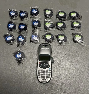 Dymo LetraTag LT-100H Portable Label Maker Gray Silver with 20 Cartridges Bundle - Picture 1 of 6