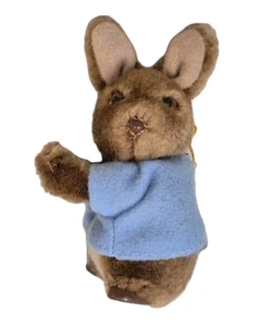 1986 Miniature Peter Rabbit Clip On Paws Plush Eden Toys 4" Vintage  - Picture 1 of 8