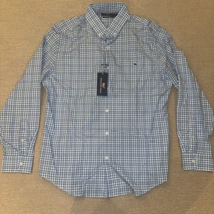 Vineyard Vines Men's Slim Fit Tucker Shirt Harbour Island Check Large NWT - Picture 1 of 5