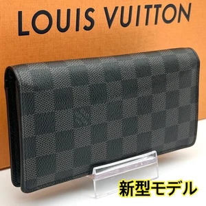 Condition New Model Louis Vuitton Damier Graphite Porte Feuille Brazza Long Wal - Picture 1 of 9