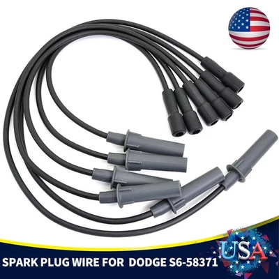 6 cables de bujía para Chrysler Dodge Grand Caravan 2001-10 3,3 L 3,8 L 5019593AA Foto 1 de 4