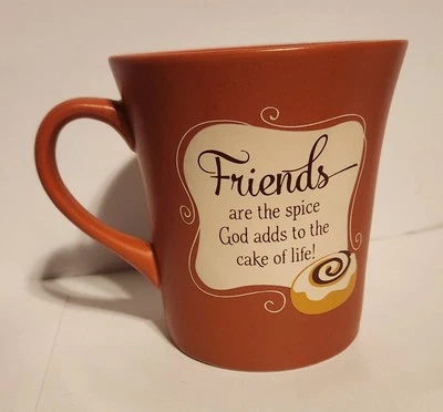 Taza de café Abbey Press Friends God religiosa naranja quemada solo se muestra Foto 1 de 4