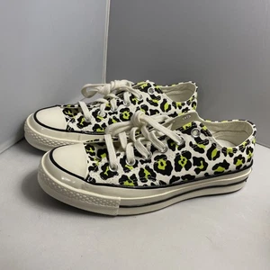 Converse Chuck Taylor Shoes Women's 7.5 Low Top 70 Ox Archive LEOPARD 164410C - Picture 1 of 12