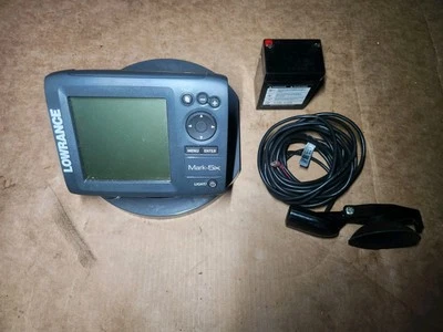 Lowrance Mark-5X Fish Depth Finder Sonar Unit -GOOD. WORKS WITH BATTERY - Image 1 of 4
