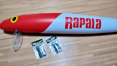 New Rapala Giant Inflatable Display Lure 75cm Red Head - Fishing Door Gift