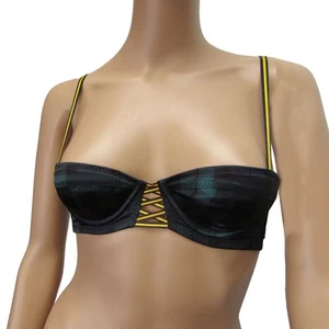 Reggiseno donna elasticizzato stampato Fenty Puma by Rihanna $200, blu sera, medio - Foto 1 di 2