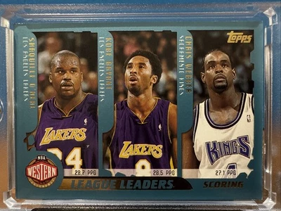 2001-02 Topps League Leader 215 Bryant O'Neal Iverson Carter - Image 1 of 2