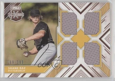 2018 Panini Elite Extra Edition Quad Materials /399 Shane Baz #QM-SB - Image 1 of 2