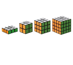 Hasbro Gaming Rubik's Solve The Cube Paquete de 4 Edge Mini Cube Master ¡Juego! - Imagen 1 de 2