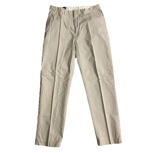 VTG Polo Ralph Lauren Prospect Pant Mens 34x32 Tan Khaki Chino Flat Front - Picture 1 of 10