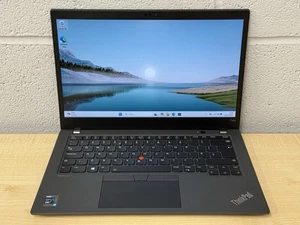 Lenovo ThinkPad T14s Gen 2 14" Quad i5-1135G7 8GB 256GB NVMe Windows 11 Laptop - Afbeelding 1 van 14