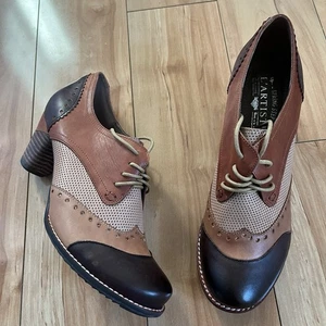 L'ARTISTE BY SPRING STEP women’s 39 (8.5) BARDOT PUMP wingtip oxford loafers  - Picture 1 of 6