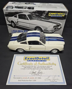 1:18 Exact Detail Shelby GT 350 Coupe 1966 White/ Blue stripes # 715 of 1,020 - Picture 1 of 24