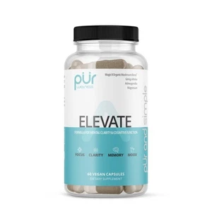 Elevate Integratore Cervello Nootropico per Focus Chiarezza Memoria Umore, 8 Funghi... - Foto 1 di 7