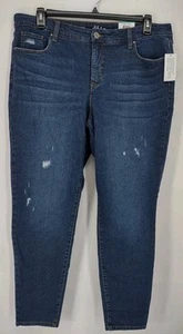 Style & Co Skinny Table Curvy Fit Jeans Size 16 Big City Wash Distressed NWT - Picture 1 of 14